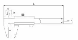 Pomično merilo - šubler 150mm INSIZE