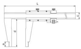 Pomično merilo - šubler 500mm dužina kraka 100mm INSIZE