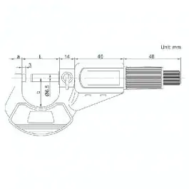 Mikrometar digitalni za spoljno merenje 25mm INSIZE