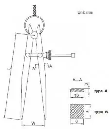 Šestar sa vijkom 200mm INSIZE