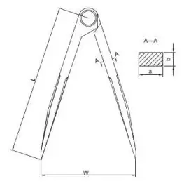 Šestar običan 200mm INSIZE