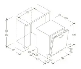 Ugradna mašina za pranje sudova CDI 5656 E10 CANDY