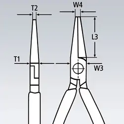 Klešta justir kriva 135 mm 32 31 135 KNIPEX