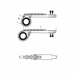 Ključ sa lancem fi115mm BETA