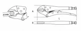 Klešta grip podesiva glava 1053-240 BETA