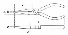 Klešta flah 1000V 160mm BETA