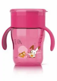 Magična Šolja za bebe 260ml 12m+ roze AVENT PHILIPS