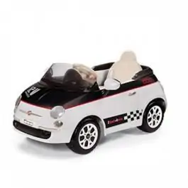 Fiat 500 12v White/Black PEG PEREGO