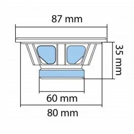 Auto zvučnici 87mm 2x35W BK087 SAL