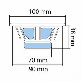 Auto zvučnici 100mm 2x45W BK2-100