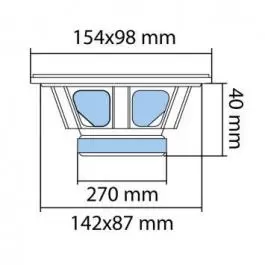 Auto zvučnici 154x98mm 2x50W BK46