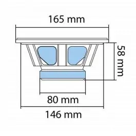 Auto zvučnici 165mm 2x75W BKX2-165