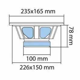 Auto zvučnici 238x162mm 2x100W BKX3-69 SAL