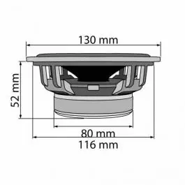 Auto zvučnici 130mm 2x75W CX504