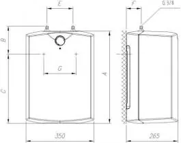 Gorenje bojler TEG 10 UN niskomontažni