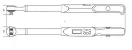 Elektronski moment ključ 40-200 Nm 599DGT/20 Beta