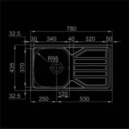 Sudopera RODI-OKIO LINE 78 FLAT MAT 780x435-B-1 RODI