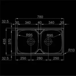 Sudopera RODI-OKIO LINE 78 DUO MAT 780x435 BB- RODI