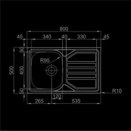 Sudopera - RODI Sud.RODI-OKIO LINE 80 FLAT MAT 800x500 -B- 115RODI