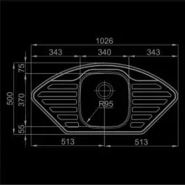 Sudopera RODI-KRONOS EBE MAT 1026x500-EBE-11 RODI