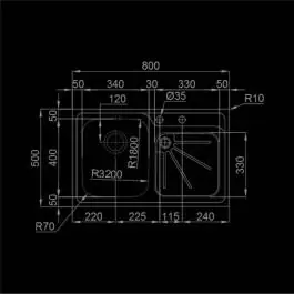 Sudopera RODI-ALFA DEEP SJAJ DESNA 800x500-B-115  RODI