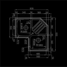 Sudopera RODI-KEPLER BB SJAJ 830x830-BMB-115 RODI