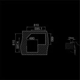 Sudopera RODI-KEPLER BB SJAJ 830x830-BMB-115 RODI