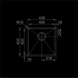 Sudopera BOX LINE 40 436x436-B-115 RODI