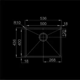 Sudopera BOX LINE 50 500x400-B-115 RODI