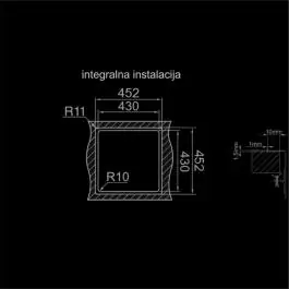 Sudopera RODI-BOX LUX 40 450x450-B-115 RODI