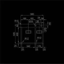 Sudopera RODI-BOX LUX 56 585x505-BB-115-A RODI