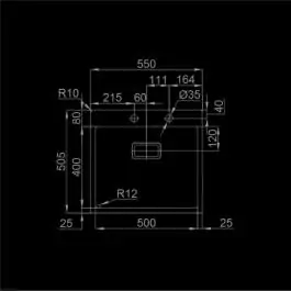 Sudopera BOX LUX 57 550x505-B-115-A RODI