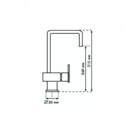 Slavina MGG 60 2C (28 White Milk) Duraquartz Telma