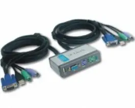 D-LINK DKVM-2K KVM switch 2port PS/2 + kablovi D-LINK