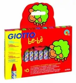 Voštane boje 10boja+rezač Giotto be-be Fila 4643 blister