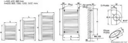 Radijator za kupatilo sušač 500x800mm STARPAN