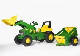 Traktor na pedale sa utovarivačem i prikolicom John Deere Rolly Toys