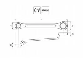 Ključ okasti 36x41mm YATO