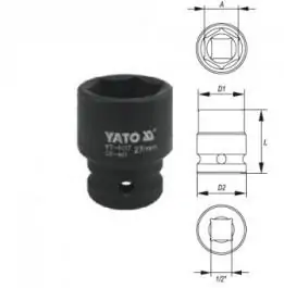 Ključ nasadni IMPACT 1/2" 17mm CrMo YATO