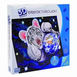 Puzzle 3d beli tigar 8+ MEGA BLOKS