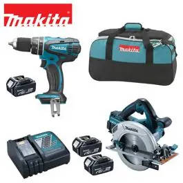 DLX2084M Set alata DHP456 + DHS710 + 3 baterije 4 Ah / 18V Makita