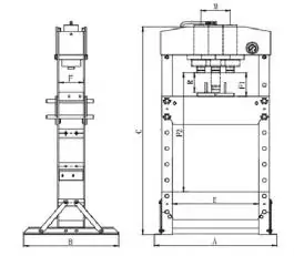 Hidraulična presa 75 T CP86750 Chicago Pneumatic