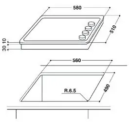 Ugradna električna ploča 58cm AKM 330 IX WHIRLPOOL