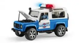 Policijski džip Land Rover Defender sa figurom BRUDER