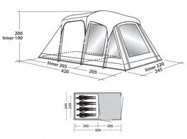 Šator za 4 osobe Richmond 400 EASY CAMP