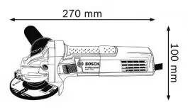 Ugaona električna brusilica GWS 750-115 Professional Bosch