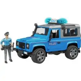 Džip policijski Land Rover Defender sa figurom BRUDER