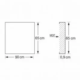 Panel za aspiratore DPA-90 cm