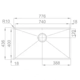 Sudopera BOX LINE 74 740x400-B-115 RODI