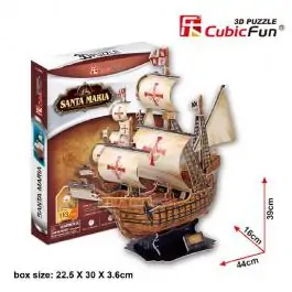 3D Puzzle Santa Maria CubicFun